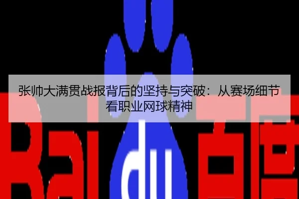 张帅大满贯战报背后的坚持与突破：从赛场细节看职业网球精神